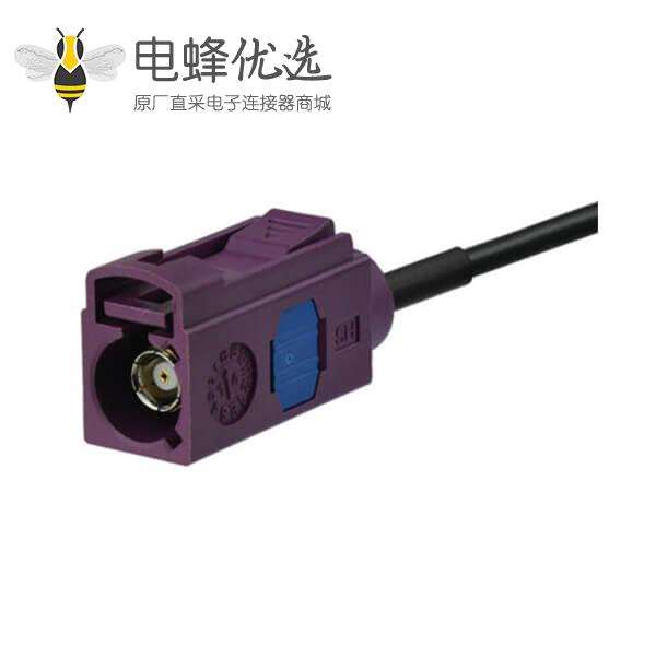 Fakra-D型接口车载4G LTE 3G UMTS GSM母转母直式连接器延长线1米