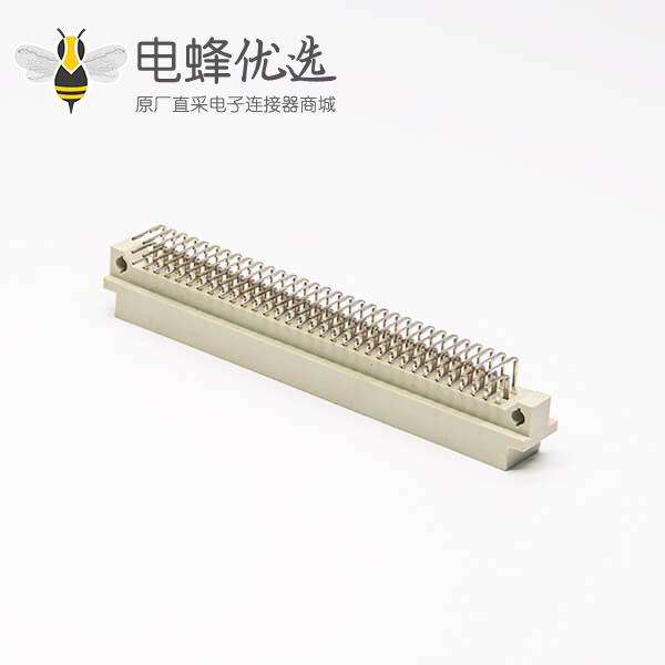欧式插座DIN41612 节距2.54 96芯（A+B+C）90度弯插公头插孔式接PCB板安装