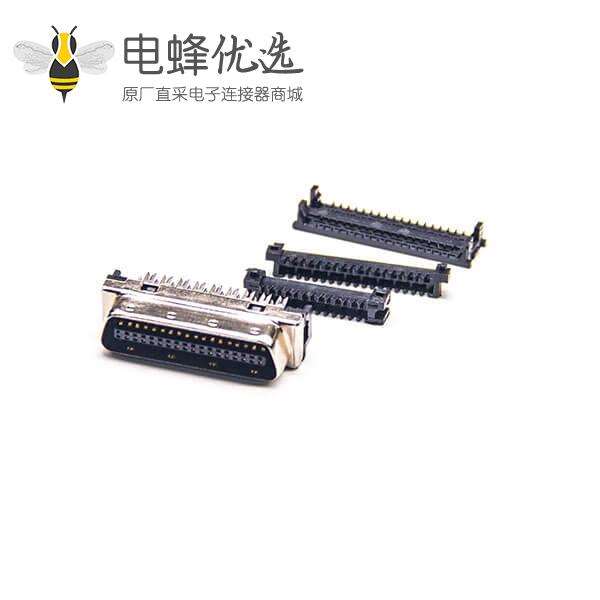 SCSI公头连接器36针HPCN直式刺破式插头