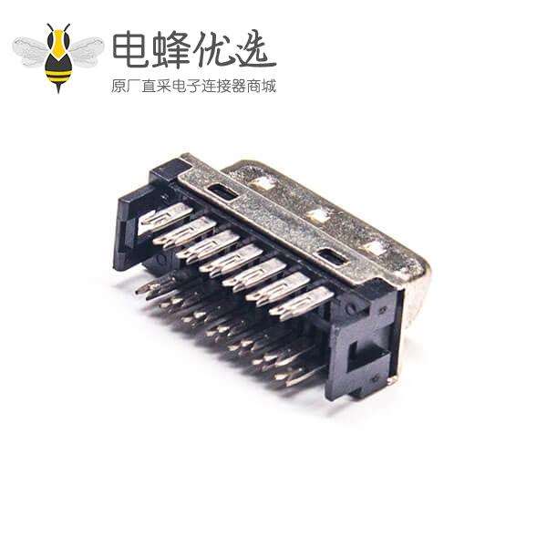SCSI直插HPDB26芯公头刺破式插头连接器