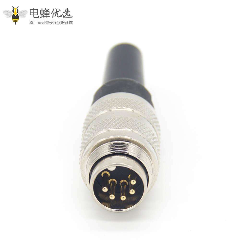 对接电缆 M16 5芯直式接线公插头
