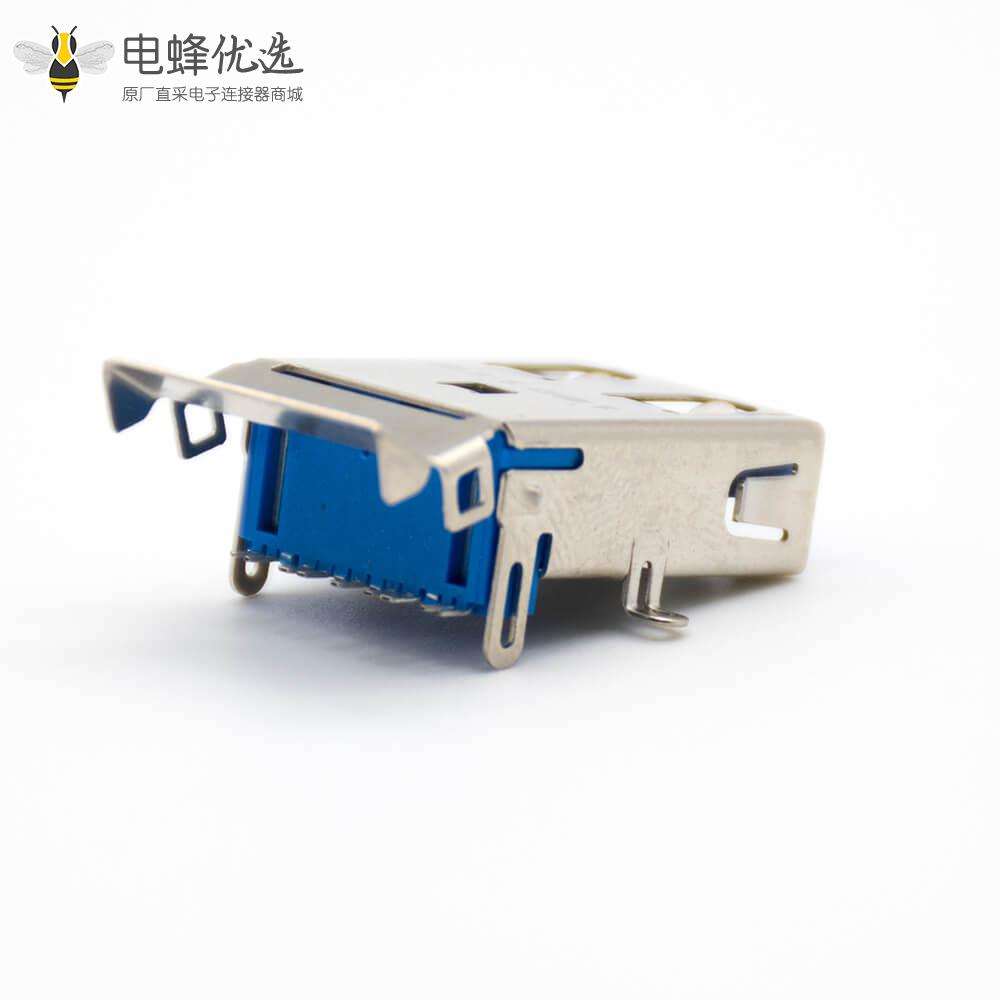 Type A接口USB3.0 9芯母头贴板安装连接器