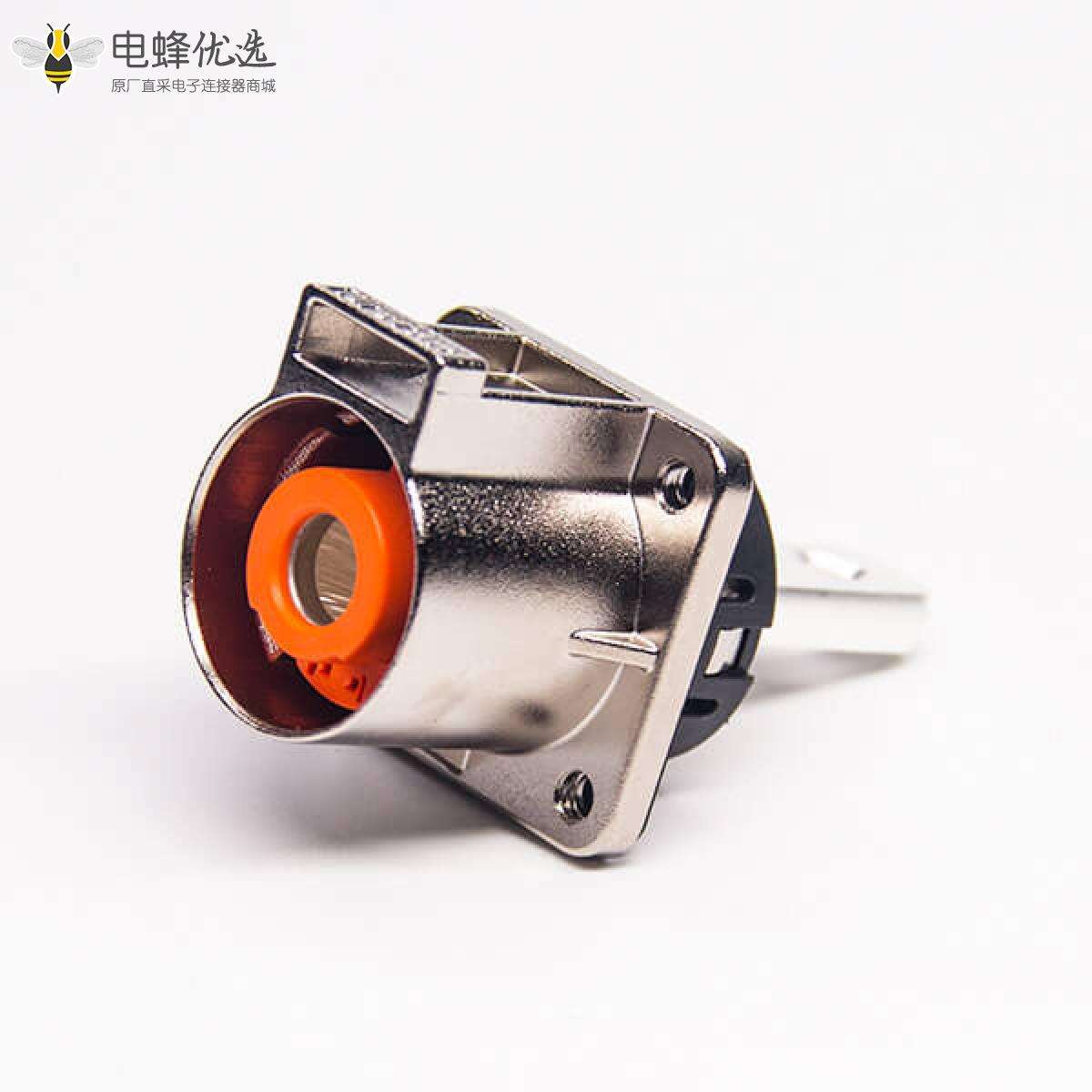 耐高压连接器金属单芯互锁直式插座电流200A