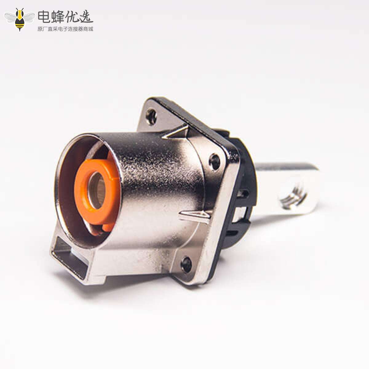 高压连接器插座电流200A金属单芯直式互锁连接器