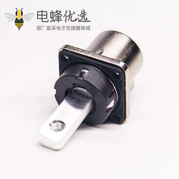 耐高压连接器金属单芯互锁直式插座电流200A