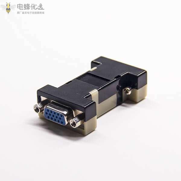 Sub-D 15针公转母三排高密度180&deg;转接头