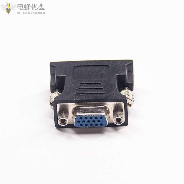 DVI转接头24+5芯公头转高密度D-Sub15芯母头直式