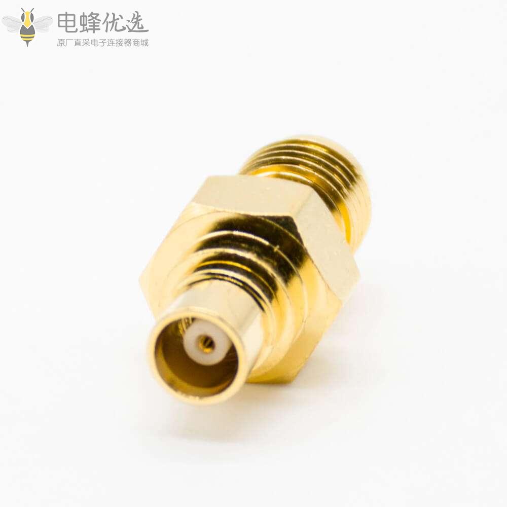 SMA转MCX直式KK镀金母头转母头同轴转接头