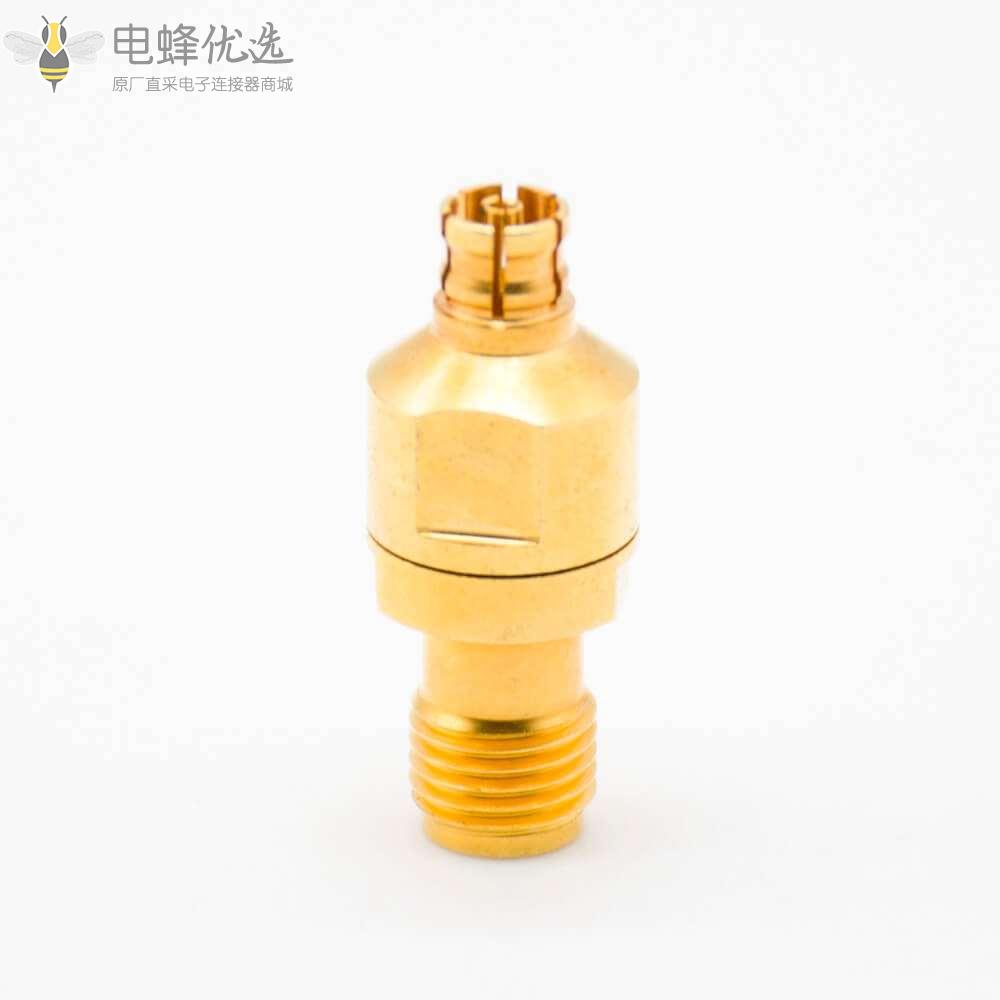 SMA射频转接头SMA转PSMP直式射频同轴连接器KK镀金母转母