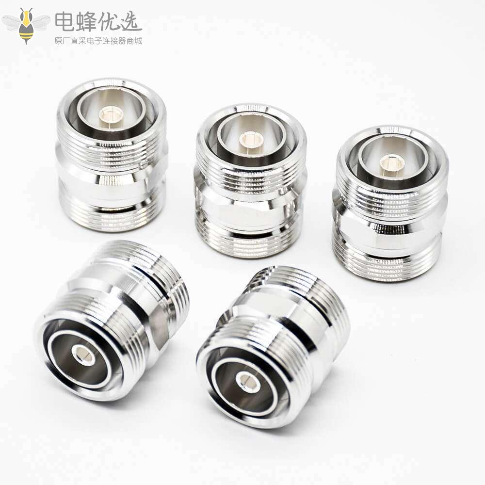 DIN转接头DIN7-16转DIN7-16母转母直式镀镍