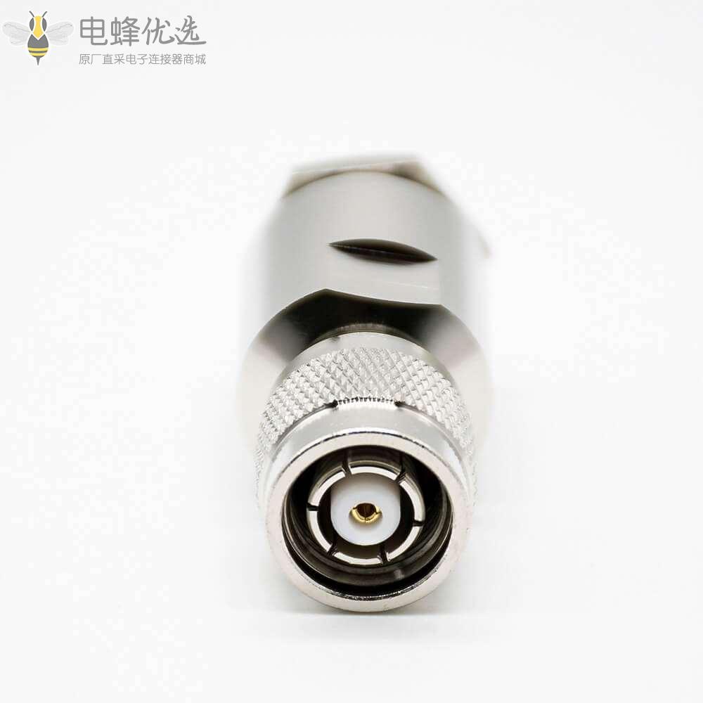 tnc公头螺母锁紧镍直式50&Omega;公头反极接线LMR400螺丝锁紧TNC组装接头RF连接器