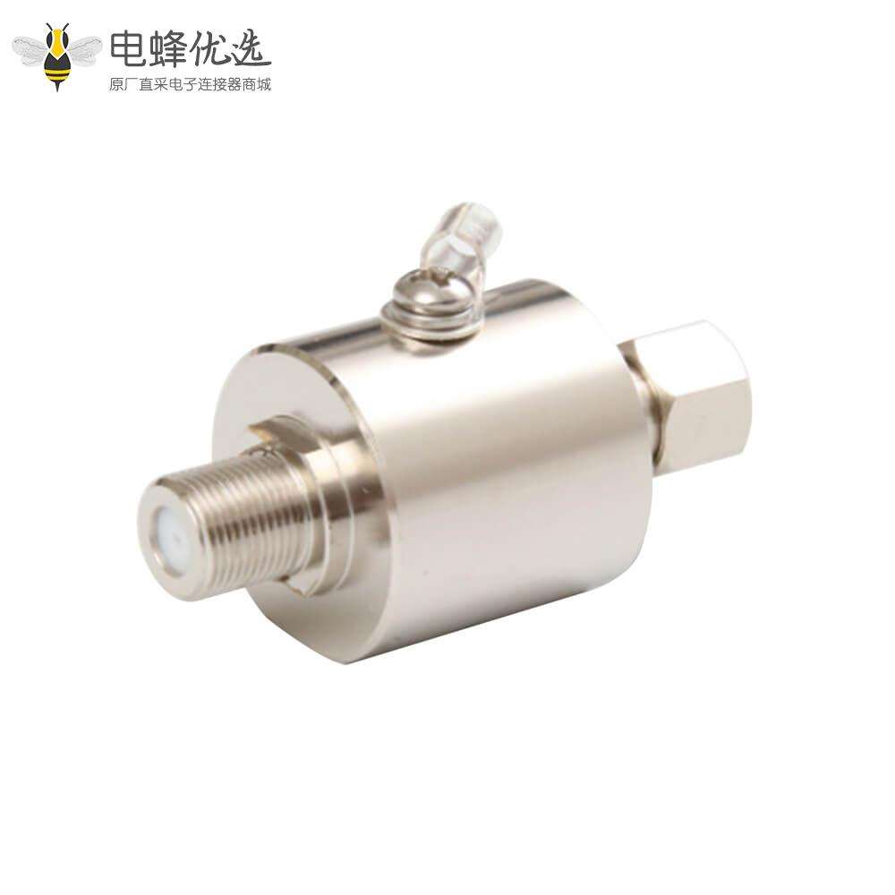 同轴防雷器IP67英制FL10转FL10直式母转母75&Omega;RF射频避雷器