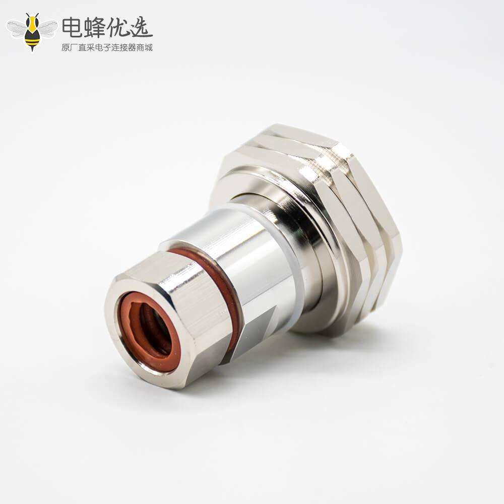 1 2 馈线接头din型公头DIN7/16标准RF连接器180&deg;焊接接线