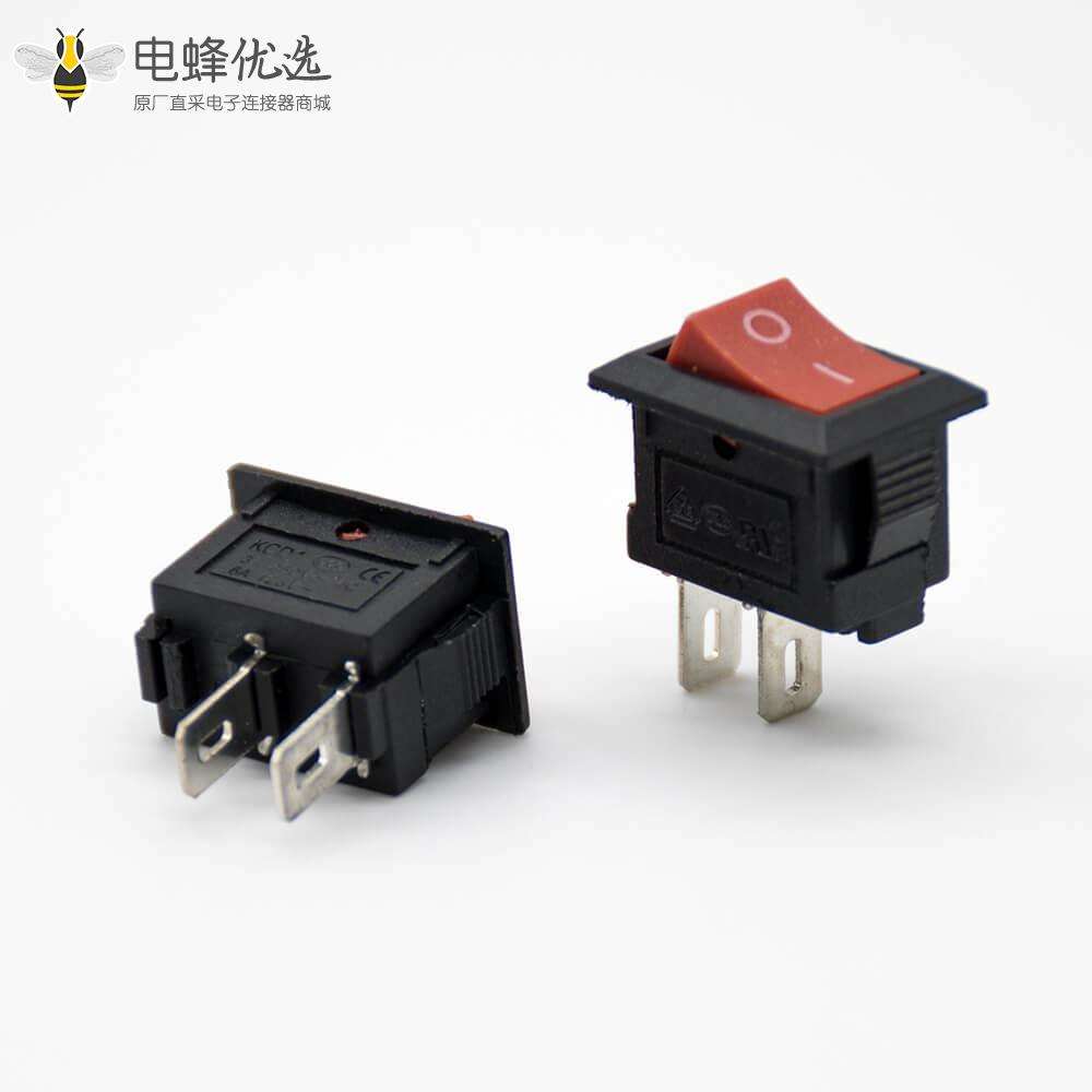 船型翘板开关2挡2脚接线KCD11-101操作面板电子电源开关