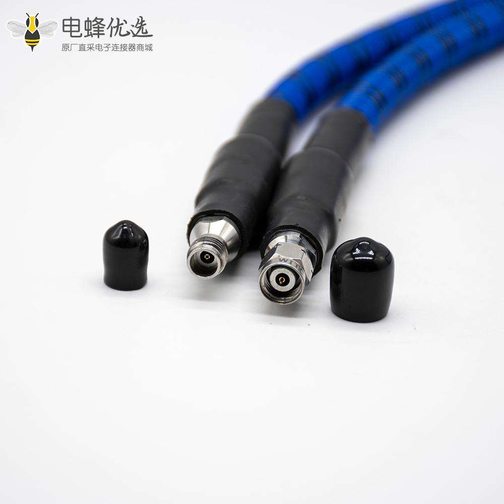 SMA母头直转公头不锈钢 直式带防尘盖微波线材