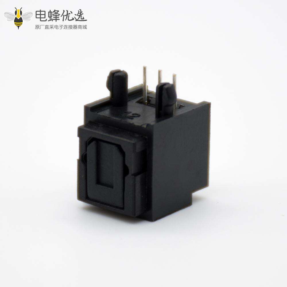 光纤座子自动门单头光纤插座弯式插孔面板安装