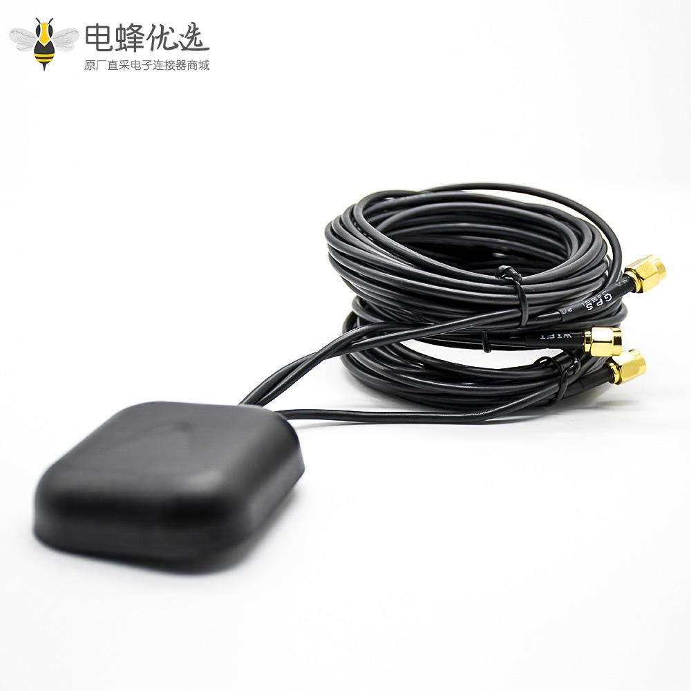 GPS +GSM/3G/4G/LTE WIFI组合天线面板形状粘贴式接SMA公头