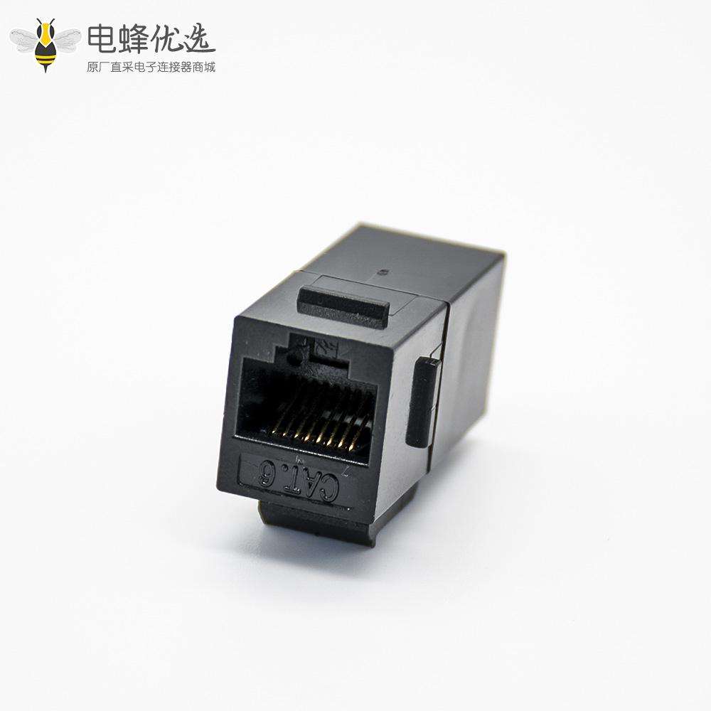 单口网络插座RJ45直通六类CAT5E非屏蔽网络信息电脑网线RJ45模块