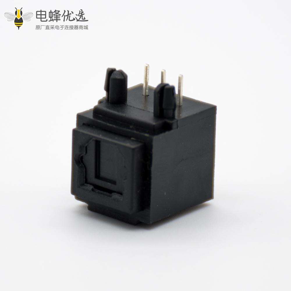 光纤插座自动门单头接收发射光纤传输插座弯式插孔面板安装