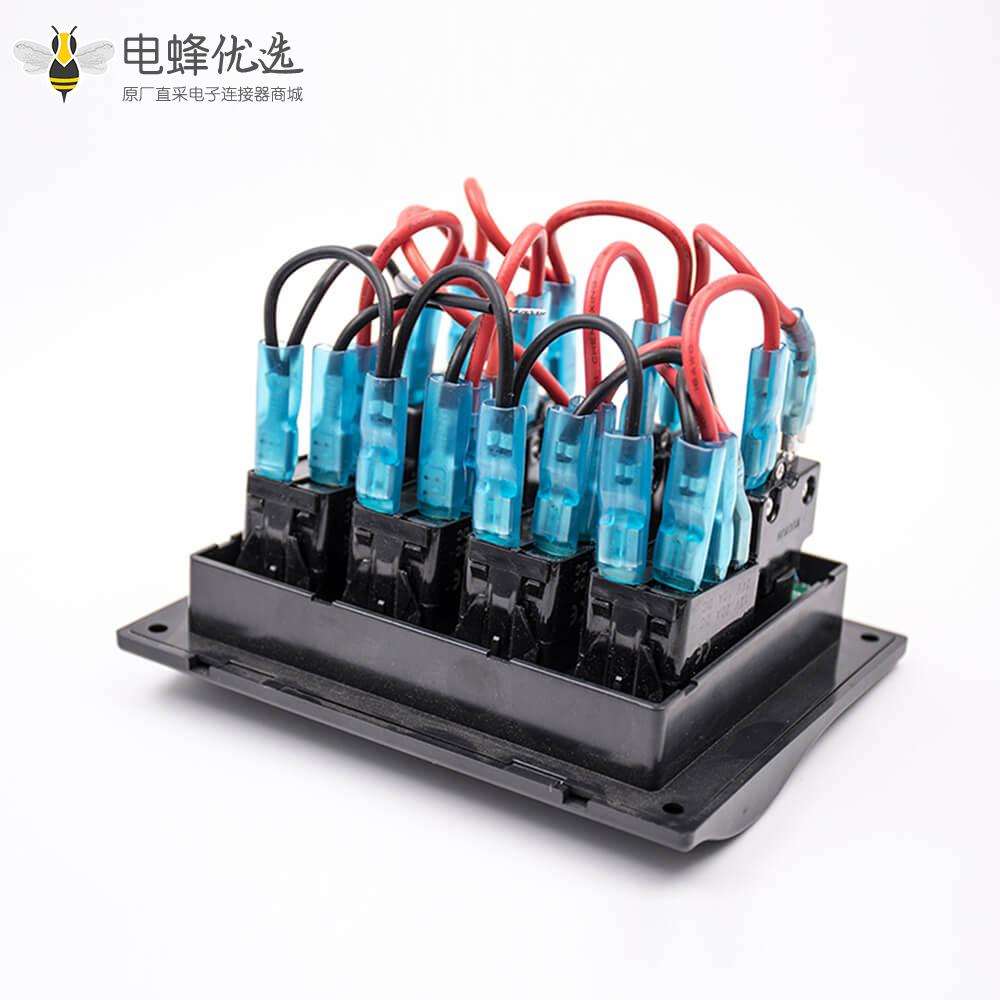 多位置组合开关接线4位房车游艇巴士改装面板开关