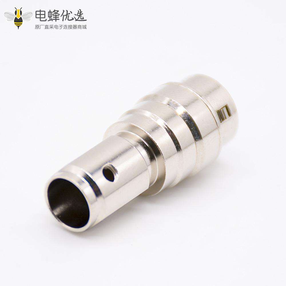 HR10系列微型推拉自锁连接器12芯公针型插头+母孔型插头一对直式焊杯