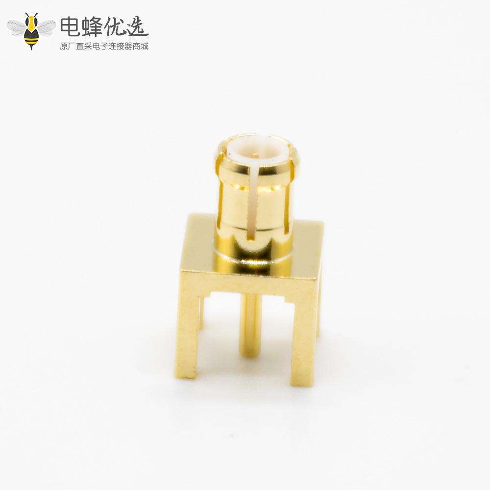 MCX射频同轴连接器直式标准型公头镀金面板安装