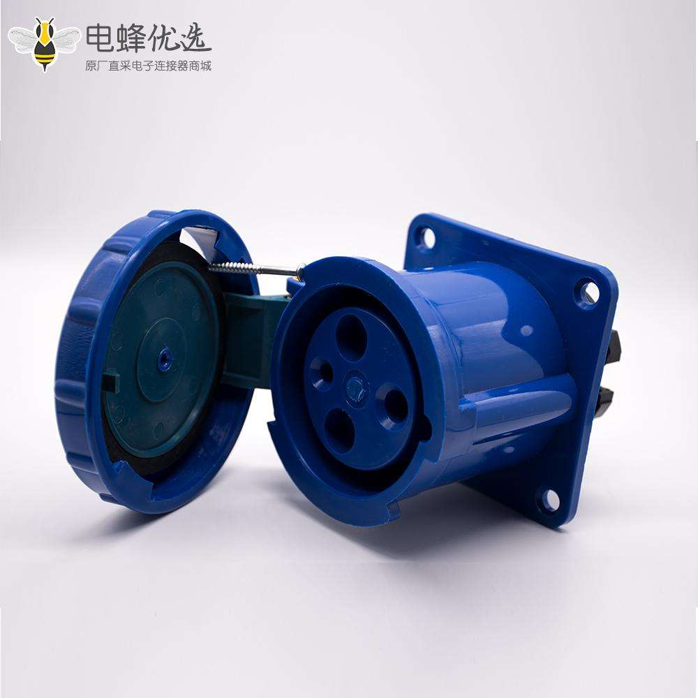 暗装直座工业插座3芯母头63A 220V-240V IP67防水 2P+E