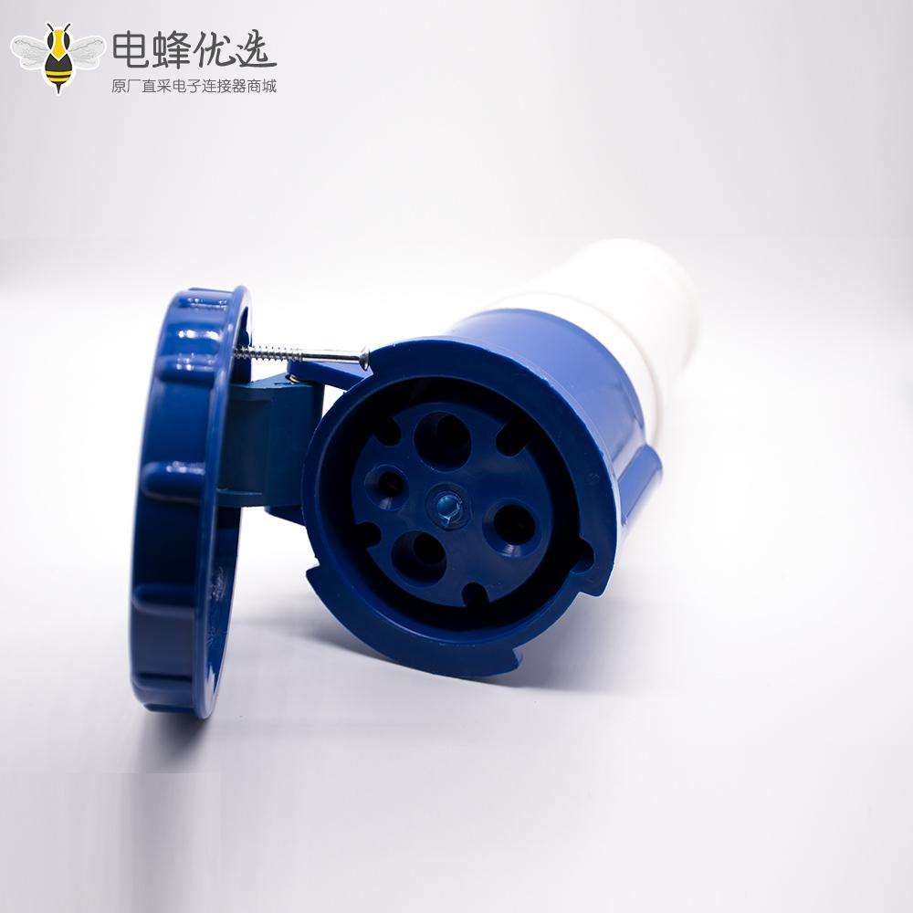 移动工业用插座单相2P+E 3芯母头63A 220V-240V IP44防水