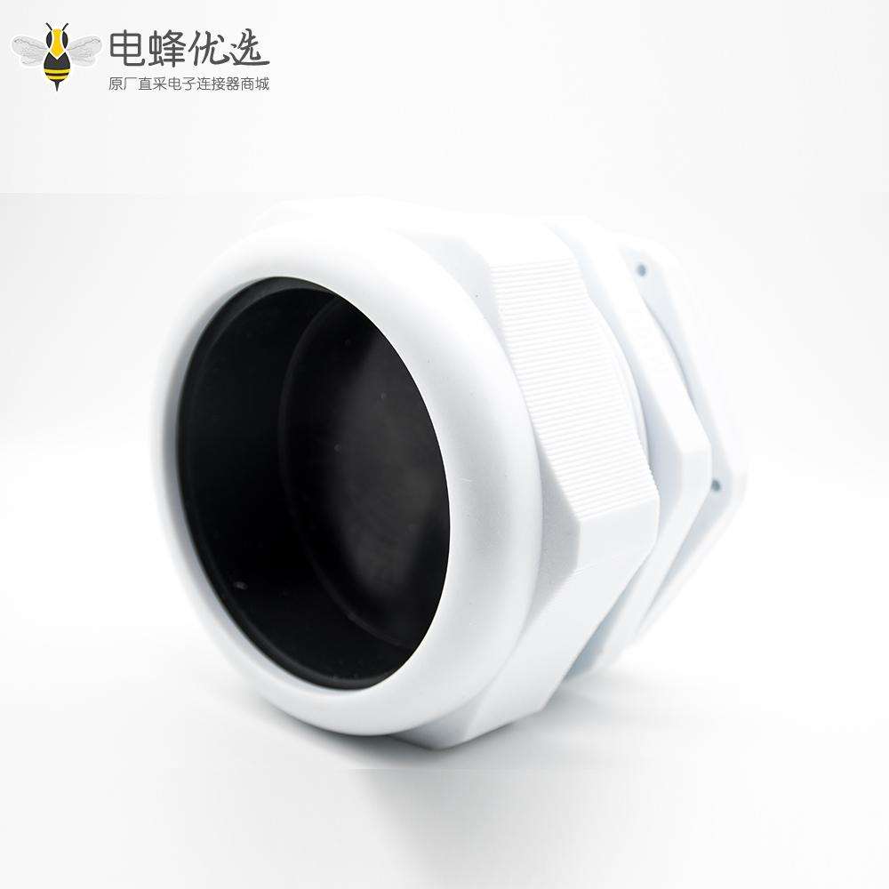 防水电尼龙电缆接头M100公制螺纹连接防水密封接头