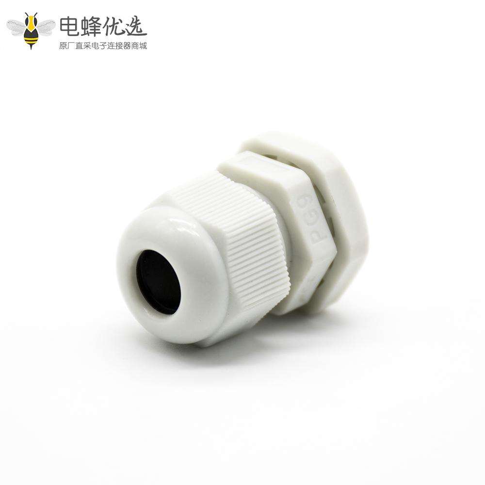 尼龙防水电缆接头德制螺纹连接PG9电缆固定葛兰头