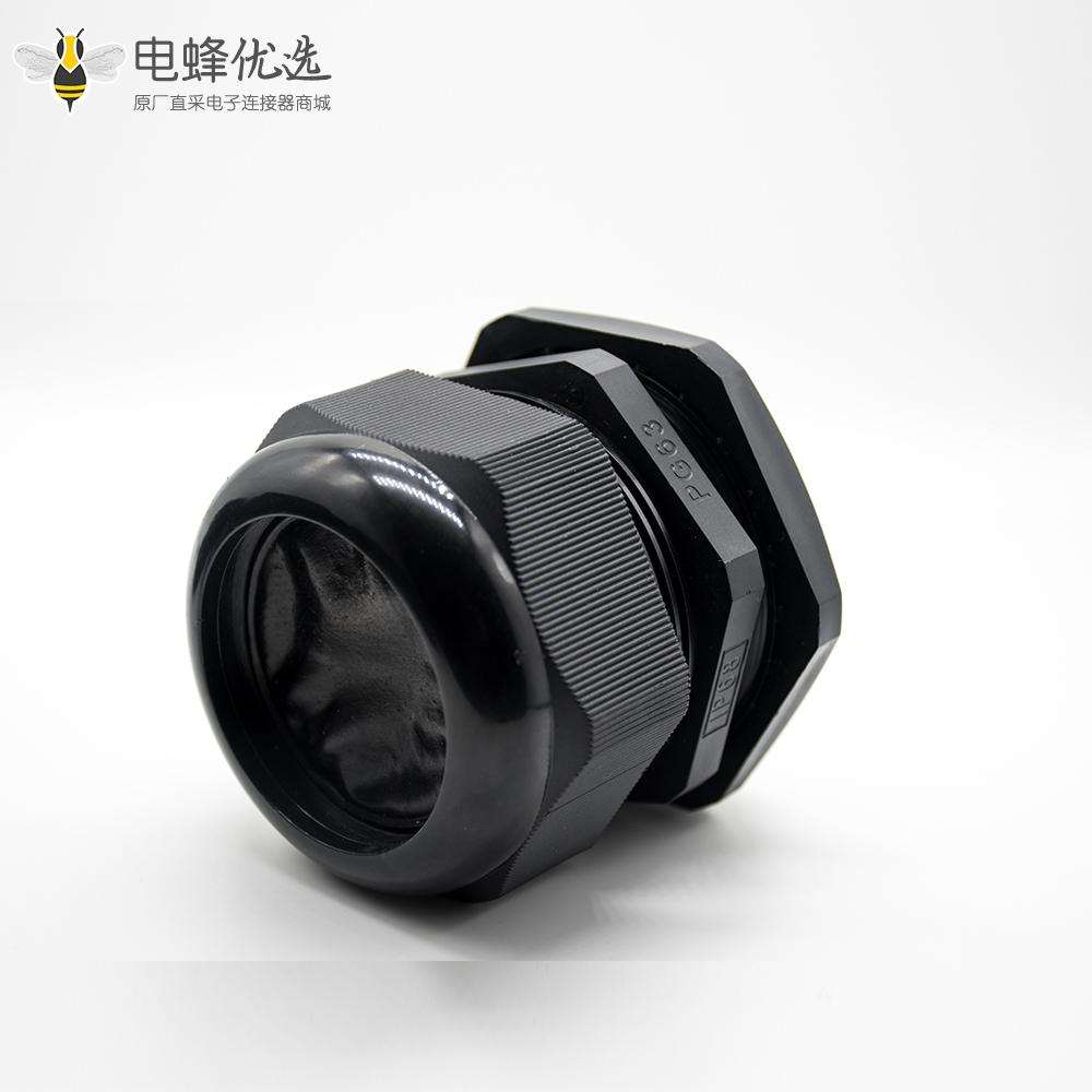 PG型电缆防水接头尼龙塑料德制螺纹PG63电缆固定葛兰头