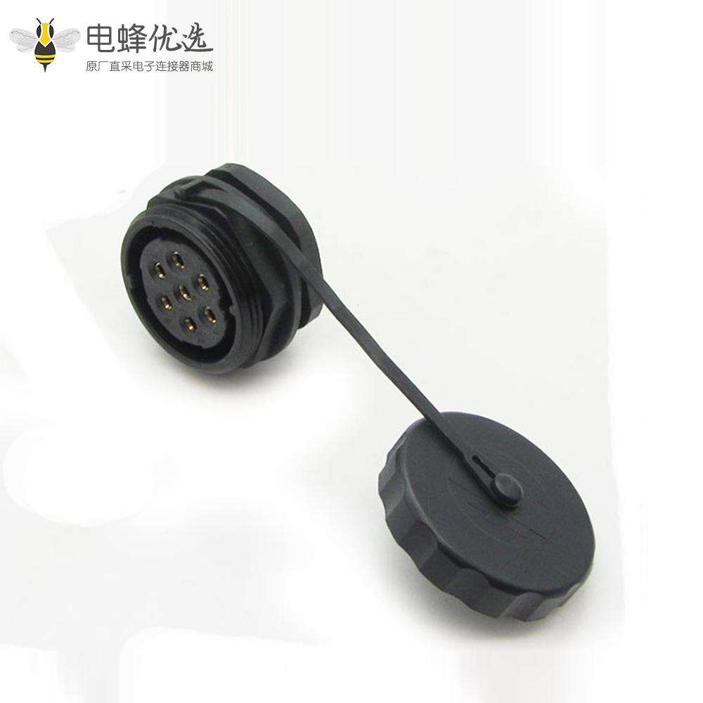 插头插座SP29 7芯直插头+后螺母插座