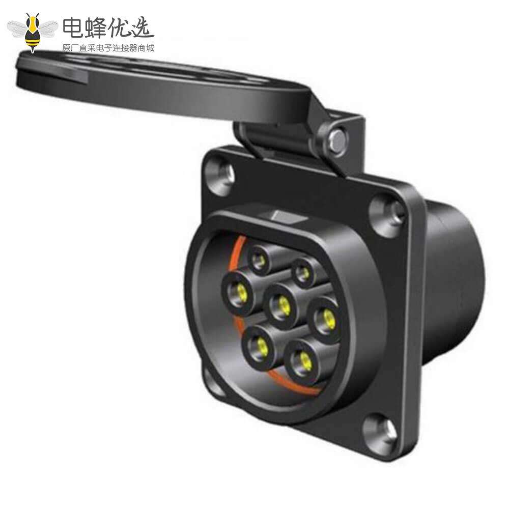 新国标交流充电枪16A/32A GB/T20234 7孔桩端充电插座