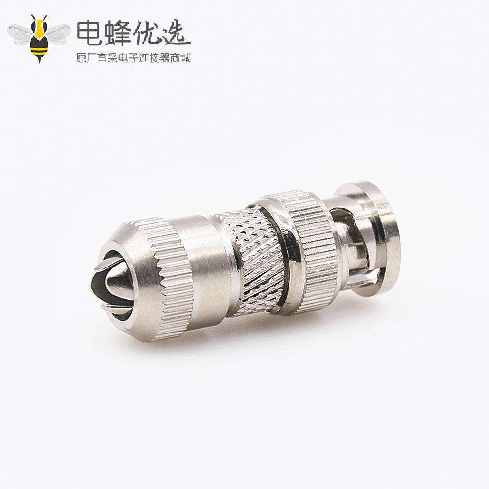 用于SYV-75-4的BNC75&Omega;公头直式接线焊接