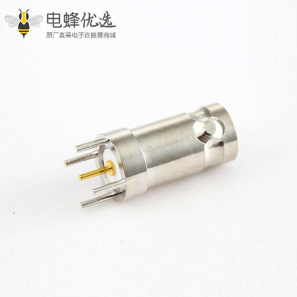PCB安装BNC连接器母头直插50&Omega;
