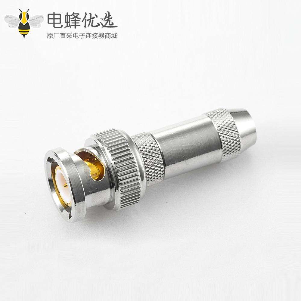 RG179/SYV75-1.5接线公头的180度BNC连接器焊接