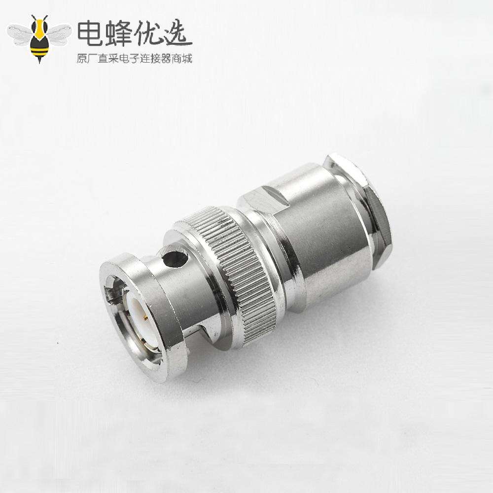 SYV50-5接线BNC连接器公头直式螺母锁紧型