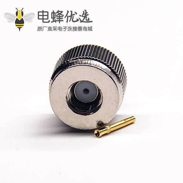 焊接镀镍连接器直式180度反极公头母针镀镍