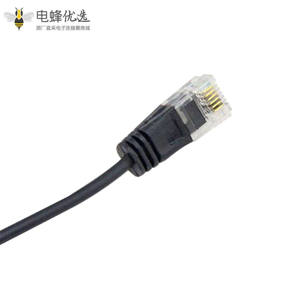 DB25线25芯公转母带RJ45 公头连接线0.5M