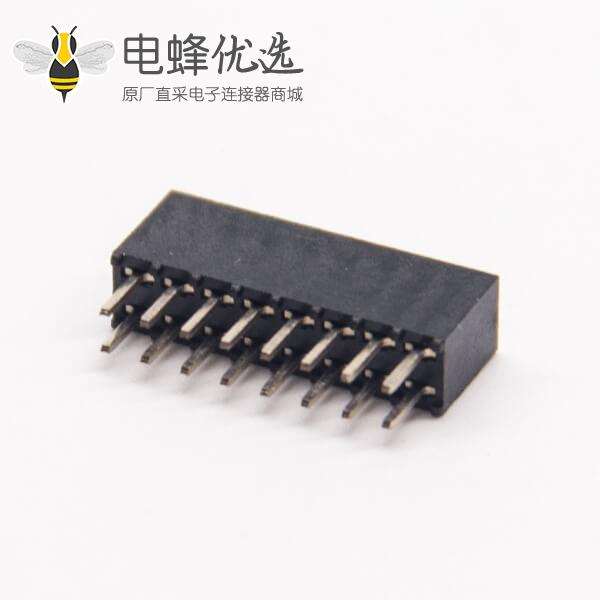 双排母2.54间距180度直插式单塑穿孔式插PCB板