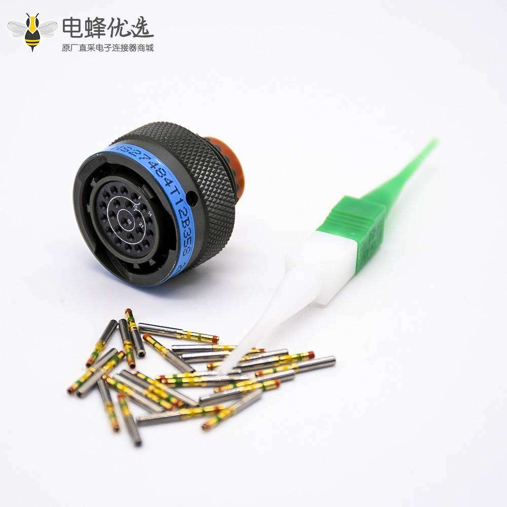 圆形插头连接器22芯插头母型插口D38999