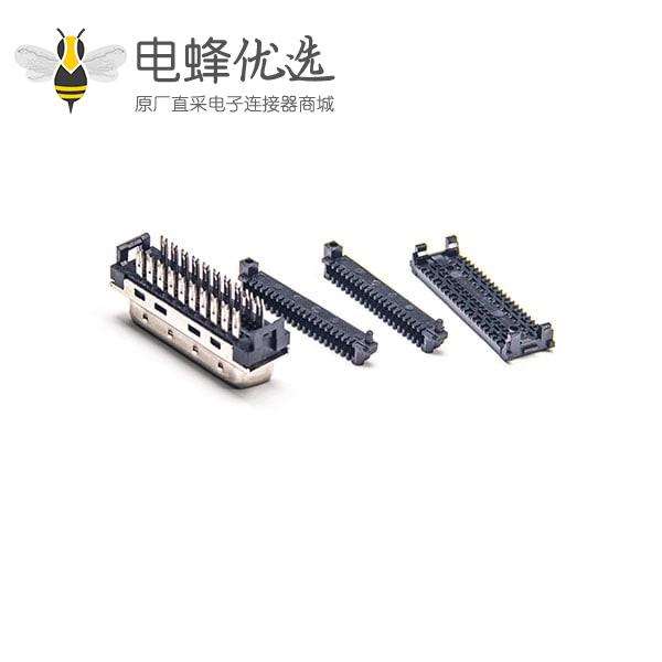 SCSI36连接器36芯公头直式刺破式接线插头