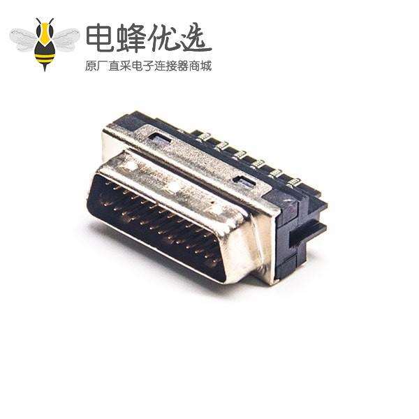 26PIN SCSI连接器HPDB公头直式焊接式接线