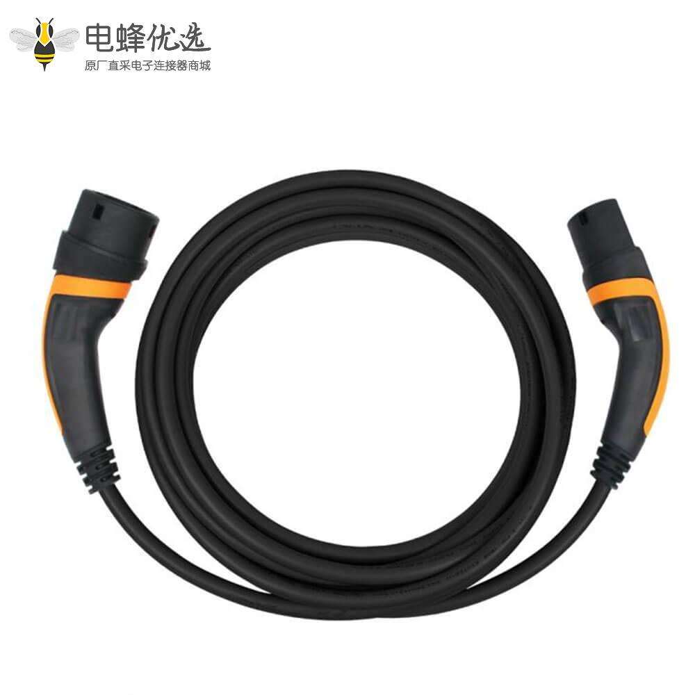 欧标充电线新能源电动车充电线2型便携式充电线16A单相