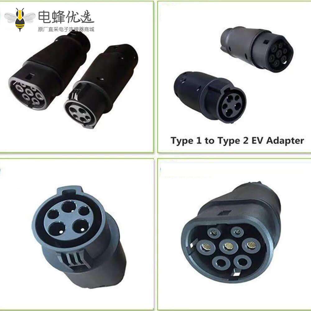美标转欧标充电枪转换头适用于特斯拉保时捷电动汽车充电桩