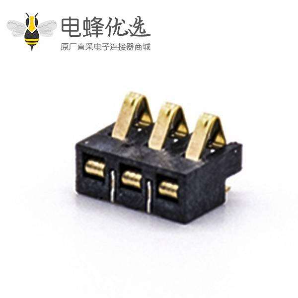 弹片式连接器2.5PH塑高3.0H3芯接PCB板电池座