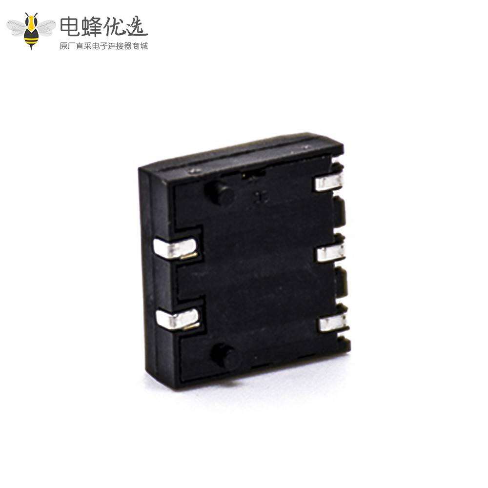 3P电池插座4.0MM间距手机电池接触片塑高4.0H