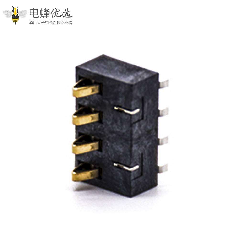 弹片式连接器锂电池接触弹片4芯2.5MM间距电池座