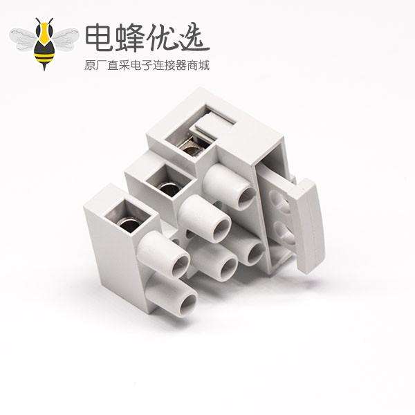 灰色接线端子2&times;3孔焊接式端子连接器
