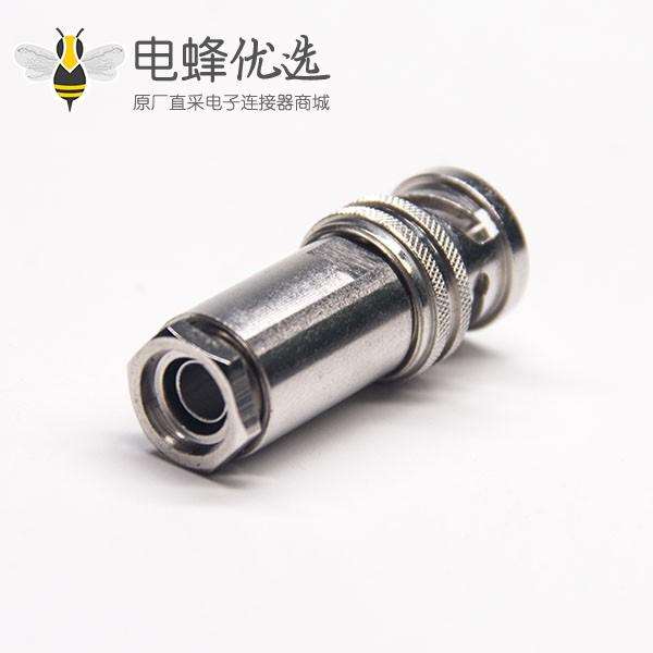 高频BNC连接器公头锁接线